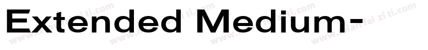 Extended Medium字体转换